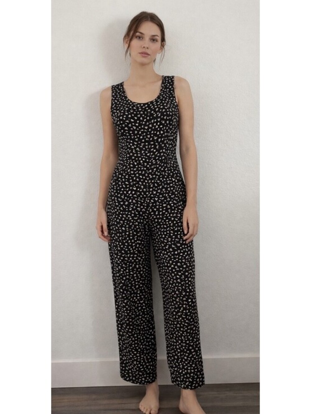 Vintage Sheri Martin New York Romper Jumpsuit Jumper Women's Sz 14 Black Euc